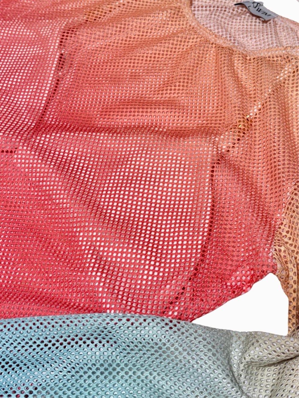 ICON SWIM Zaila Ombre Rainbow Mesh Dress - Picture 11 of 13